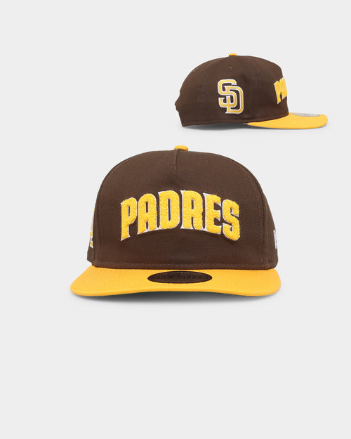 New Era San Diego Padres 'Chenille' Golfer Snapback Brown