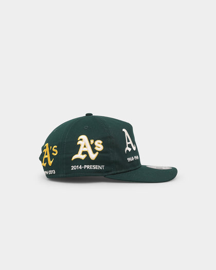 New Era Oakland Athletics 'Logo Evolution' Golfer Snapback Collection Dark Green