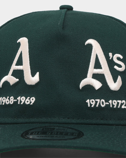 New Era Oakland Athletics 'Logo Evolution' Golfer Snapback Collection Dark Green