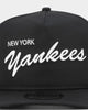 New Era New York Yankees 'Black Chrome Script' Prolight Old Golfer Snapback Black