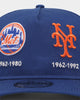 New Era New York Mets 'Logo Evolution' Golfer Snapback Collection Light Royal