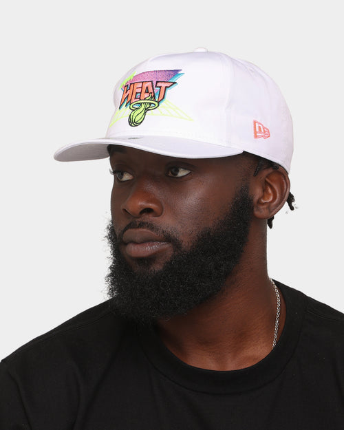 New Era Miami Heat 'Retro Arcade' Prolight Old Golfer Snapback White