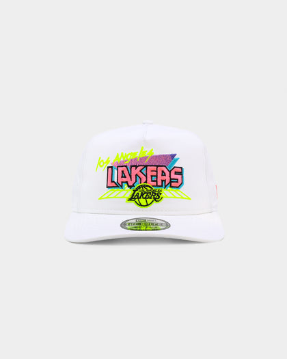 New Era Los Angeles Lakers 'Retro Arcade' Prolight Old Golfer Snapback White