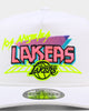 New Era Los Angeles Lakers 'Retro Arcade' Prolight Old Golfer Snapback White