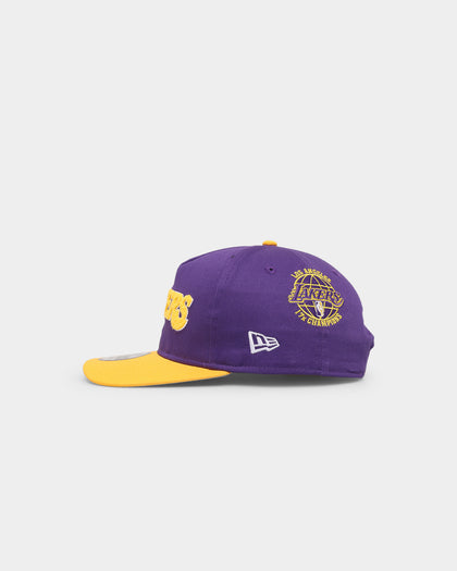 New Era Los Angeles Lakers 'Chenille' Golfer Snapback Purple