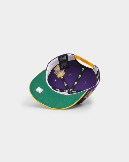 New Era Los Angeles Lakers 'Chenille' Golfer Snapback Purple