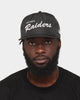 New Era Las Vegas Raiders 'Black Chrome Script' Prolight Old Golfer Snapback Black