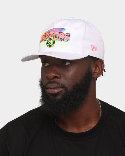 New Era Toronto Raptors 'Retro Arcade' Prolight Old Golfer Snapback White