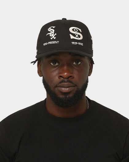 New Era Chicago White Sox 'Logo Evolution' Golfer Snapback Collection Black