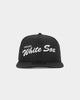 New Era Chicago White Sox 'Black Chrome Script' Prolight Old Golfer Snapback Black