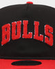 New Era Chicago Bulls 'Chenille' Golfer Snapback Black