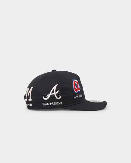 New Era Atlanta Braves 'Logo Evolution' Golfer Snapback Golfer Collection Navy