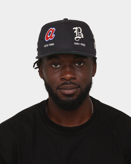New Era Atlanta Braves 'Logo Evolution' Golfer Snapback Golfer Collection Navy