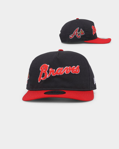 New Era Atlanta Braves 'Chenille' Golfer Snapback Navy