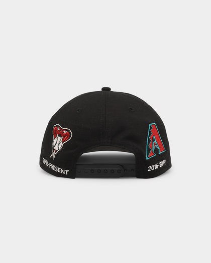 New Era Arizona Diamondbacks 'Logo Evolution' Golfer Snapback Collection Black