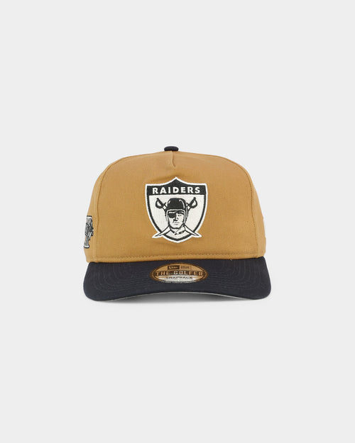 New Era Oakland Raiders 'Midnight Harvest 2-Tone' Old Golfer Snapback Wheat/Navy