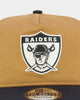 New Era Oakland Raiders 'Midnight Harvest 2-Tone' Old Golfer Snapback Wheat/Navy