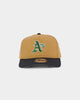New Era Oakland Athletics 'Midnight Harvest 2-Tone' Old Golfer Snapback Wheat/Navy