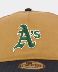 New Era Oakland Athletics 'Midnight Harvest 2-Tone' Old Golfer Snapback Wheat/Navy