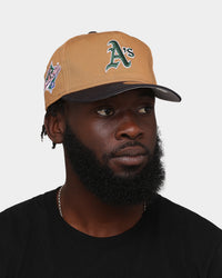 New Era Oakland Athletics 'Midnight Harvest 2-Tone' Old Golfer Snapback Wheat/Navy