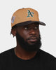 New Era Oakland Athletics 'Midnight Harvest 2-Tone' Old Golfer Snapback Wheat/Navy