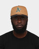 New Era Oakland Athletics 'Midnight Harvest 2-Tone' Old Golfer Snapback Wheat/Navy