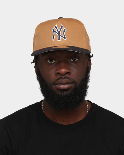 New Era New York Yankees 'Midnight Harvest 2-Tone' Old Golfer Snapback Wheat/Navy