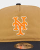 New Era New York Mets 'Midnight Harvest 2-Tone' Old Golfer Snapback Wheat/Navy