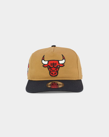 New Era Chicago Bulls 'Midnight Harvest 2-Tone' Old Golfer Snapback Wheat/Navy