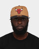 New Era Chicago Bulls 'Midnight Harvest 2-Tone' Old Golfer Snapback Wheat/Navy