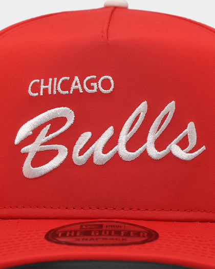 New Era Chicago Bulls 'OTC Chrome Prolight' Golfer Snapback Red