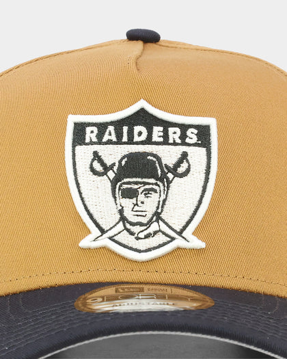 New Era Oakland Raiders 'Midnight Harvest 2-Tone' 9FORTY A-Frame Snapback Wheat/Navy