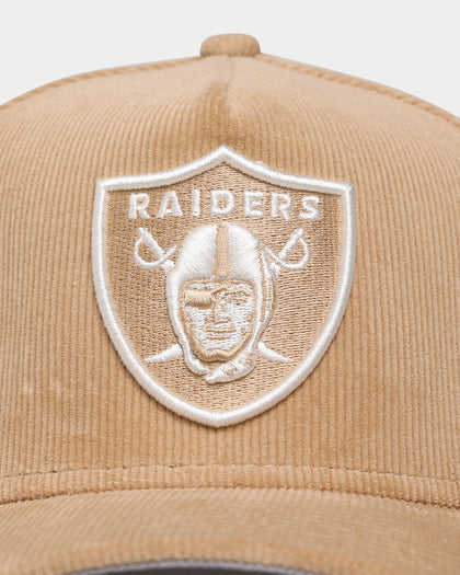 New Era Oakland Raiders 'Classic Corduroy' 9FORTY A-Frame Snapback Wheat