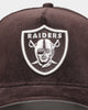 New Era Oakland Raiders 'Classic Corduroy' 9FORTY A-Frame Snapback Burnt Wood