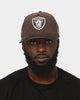 New Era Oakland Raiders 'Classic Corduroy' 9FORTY A-Frame Snapback Burnt Wood