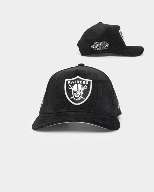 New Era Oakland Raiders 'Classic Corduroy' 9FORTY A-Frame Snapback Black