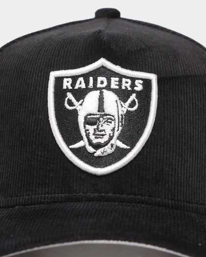 New Era Oakland Raiders 'Classic Corduroy' 9FORTY A-Frame Snapback Black