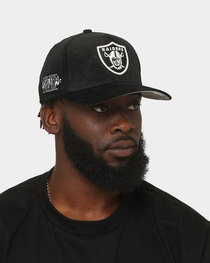 New Era Oakland Raiders 'Classic Corduroy' 9FORTY A-Frame Snapback Black