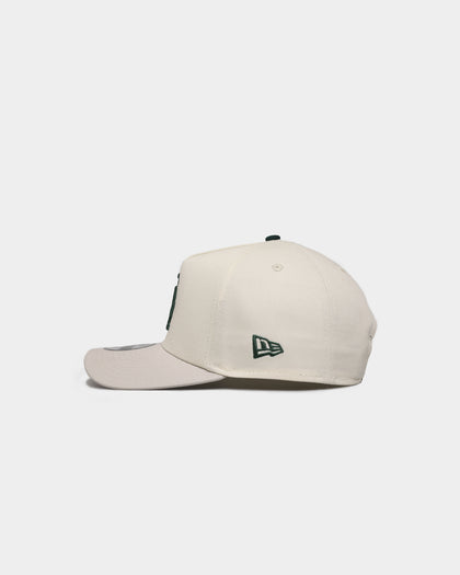 New Era Los Angeles Dodgers 'Chrome White Dark Green' 9FORTY A-Frame Snapback Chrome/Stone/Dark Green