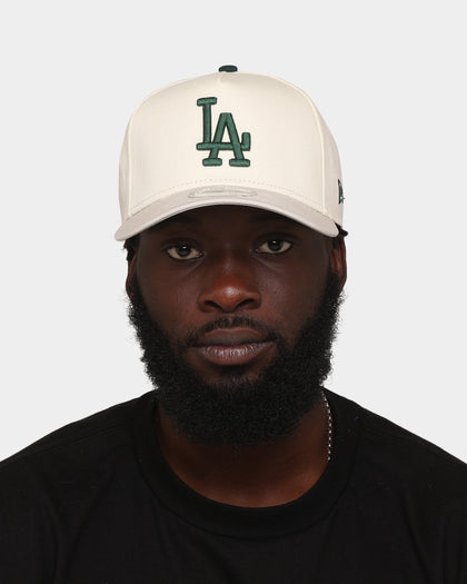 New Era Los Angeles Dodgers 'Chrome White Dark Green' 9FORTY A-Frame Snapback Chrome/Stone/Dark Green