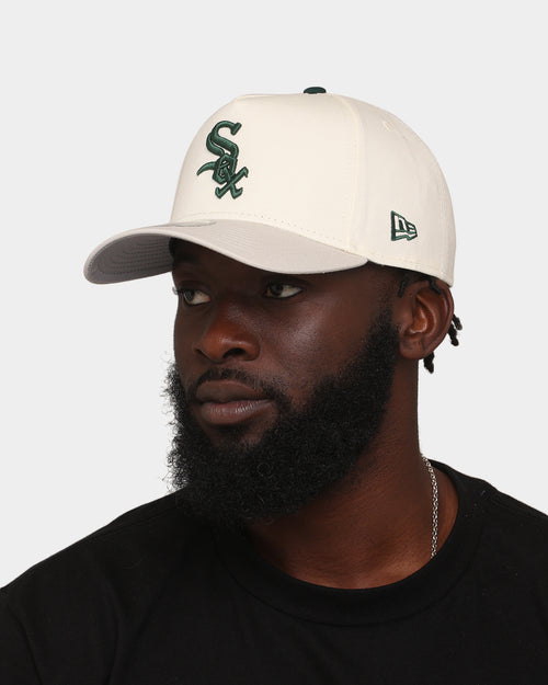 New Era Chicago White Sox 'Chrome White Dark Green' 9FORTY A-Frame Snapback Chrome/Stone/Dark Green