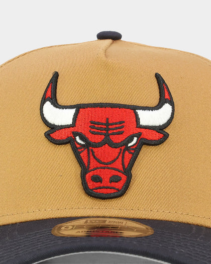New Era Chicago Bulls 'Midnight Harvest 2-Tone' 9FORTY A-Frame Snapback Wheat/Navy