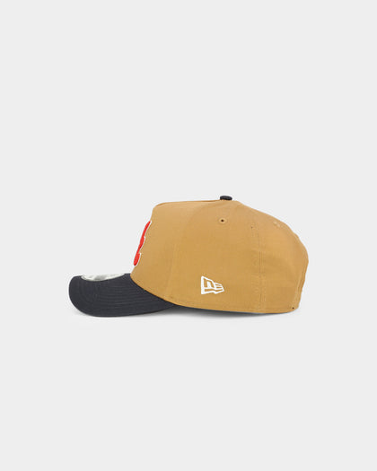 New Era Atlanta Braves 'Midnight Harvest 2-Tone' 9FORTY A-Frame Snapback Wheat/Navy