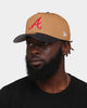 New Era Atlanta Braves 'Midnight Harvest 2-Tone' 9FORTY A-Frame Snapback Wheat/Navy