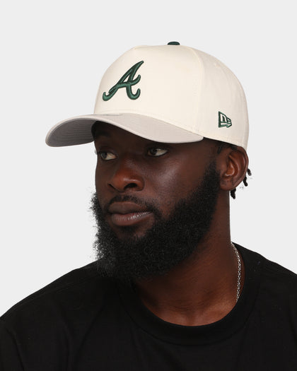 New Era Atlanta Braves 'Chrome White Dark Green' 9FORTY A-Frame Snapback Chrome/Stone/Dark Green