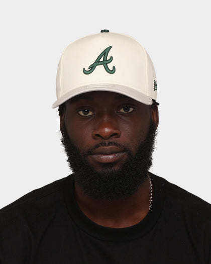 New Era Atlanta Braves 'Chrome White Dark Green' 9FORTY A-Frame Snapback Chrome/Stone/Dark Green