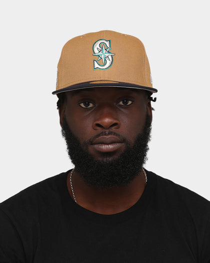 New Era Seattle Mariners 'Midnight Harvest 2-Tone' 59FIFTY Fitted Wheat/Navy