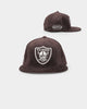 New Era Oakland Raiders 'Classic Corduroy' 59FIFTY Fitted Burnt Wood