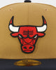 New Era Chicago Bulls 'Midnight Harvest 2-Tone' 59FIFTY Fitted Wheat/Navy