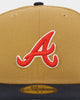 New Era Atlanta Braves 'Midnight Harvest 2-Tone' 59FIFTY Fitted Wheat/Navy